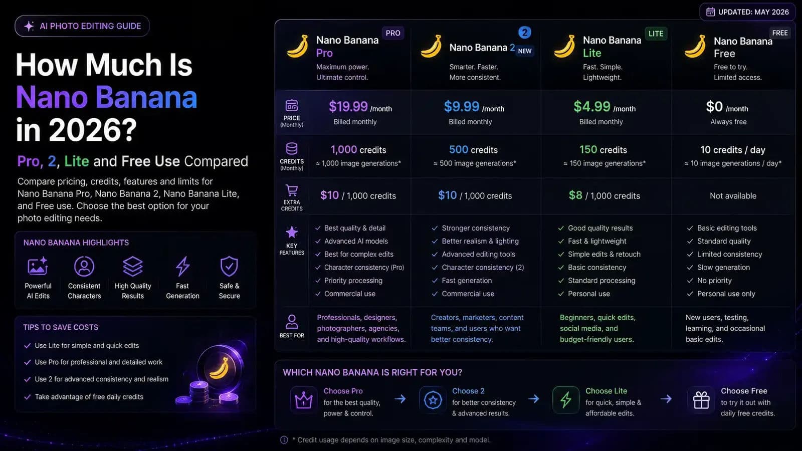 How Much Is Nano Banana in 2026? 