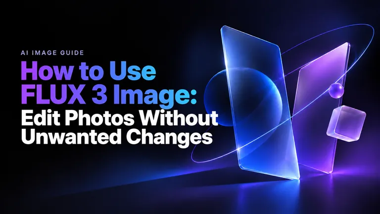 How to Use FLUX 3 Image-Edit Photos Without Unwanted Changes