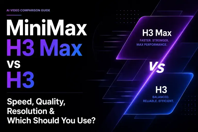 MiniMax H3 Max vs H3: Speed, Quality, Resolution & Which Should You Use?