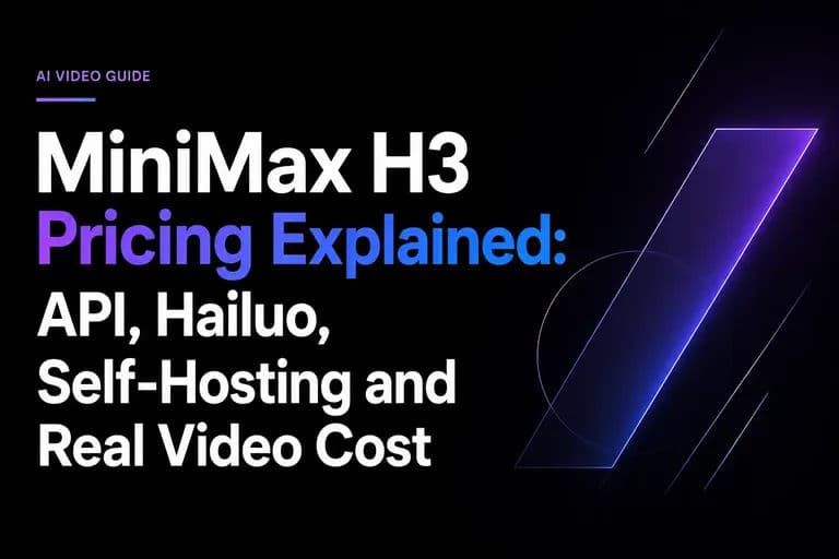 MiniMax H3 Pricing Explained: API, Hailuo, Self-Hosting and Real Video Cost