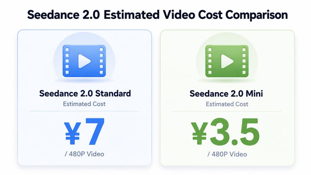 Seedance Estimated Video Cost Comparison