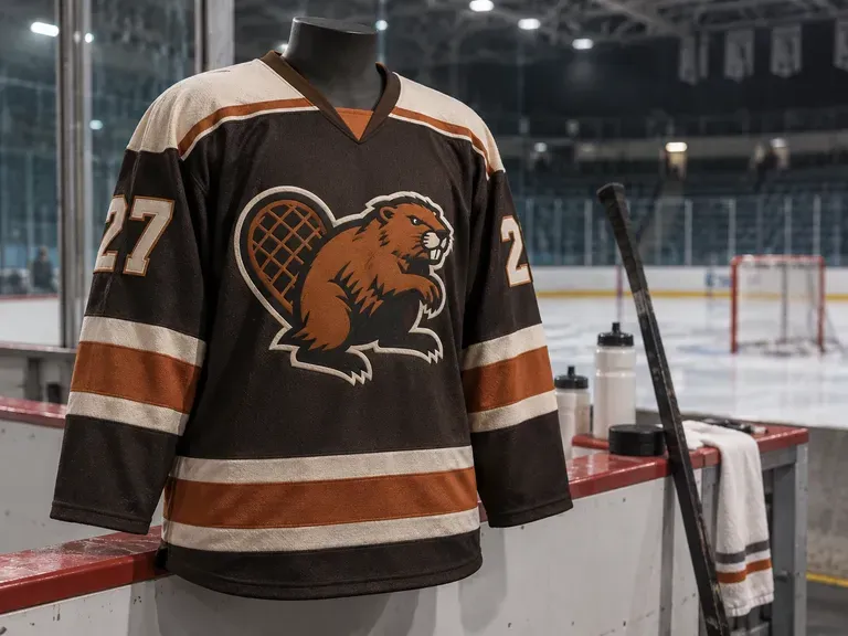 Beer League Sweaters: a bold crest for an adult rec team
