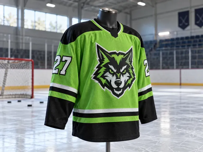 Youth Team Jerseys: bright colors for a minor hockey club