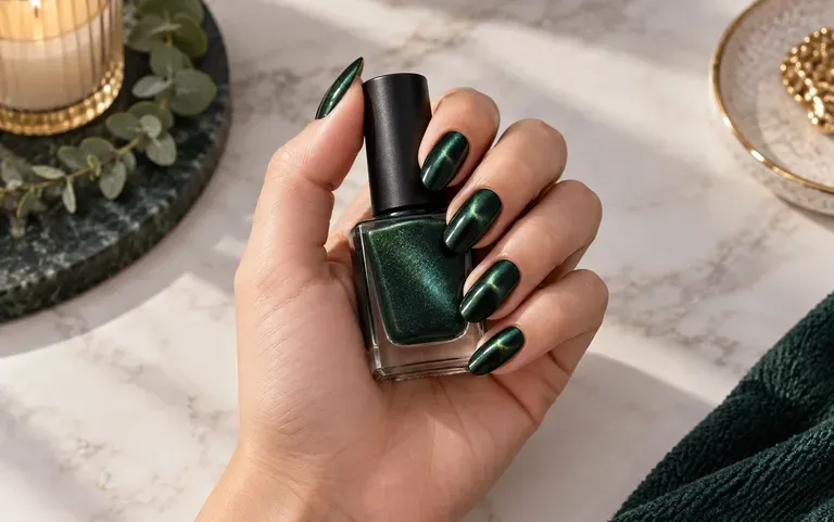 A cat eye design written in plain words