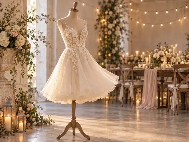 Reception Dresses: a lighter second look for dancing after the ceremony