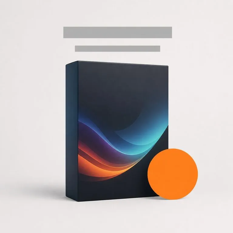 A promotion poster with a circular offer badge given its own clear space