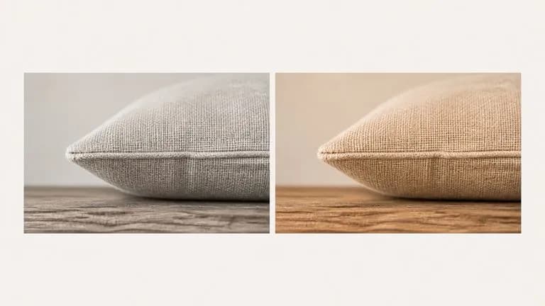 Two crops of one photograph at full magnification with identical texture and different colour