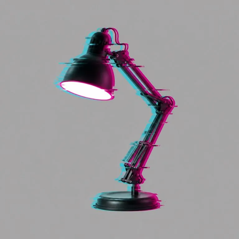 A glitch treatment restricted to a magenta and cyan palette