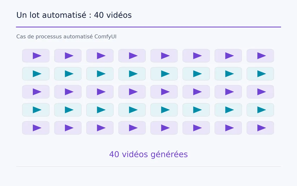 Un lot automatisé : 40 vidéos