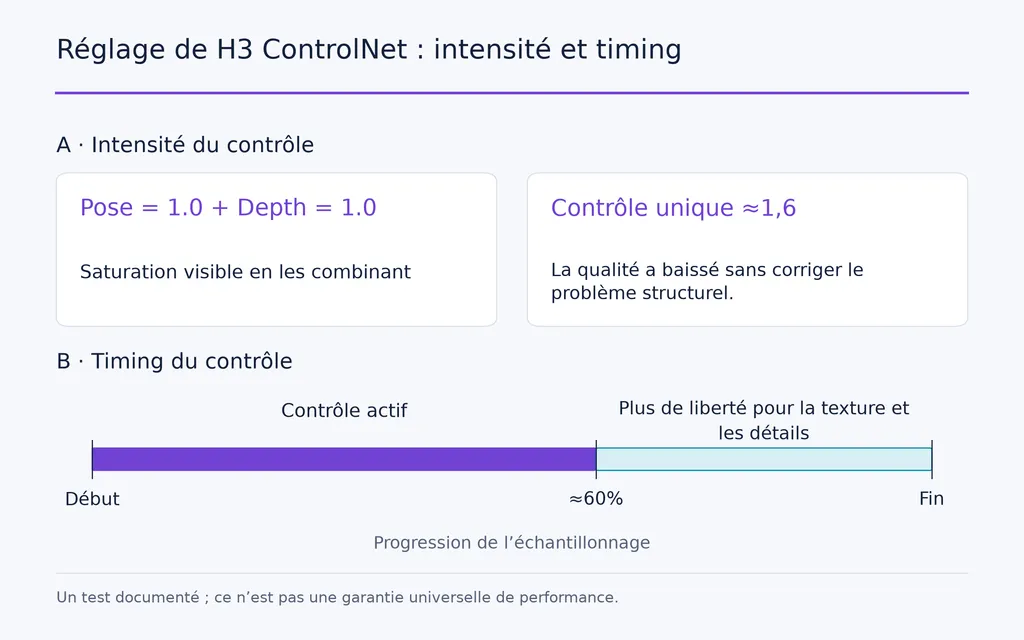Réglage de H3 ControlNet : intensité et timing
