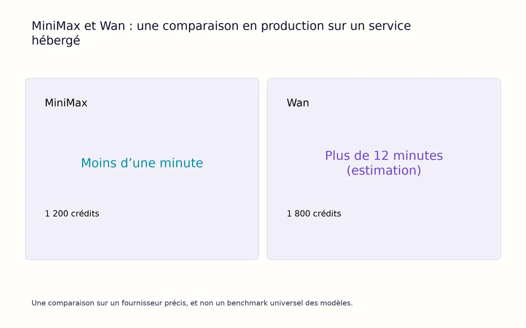 MiniMax et Wan : une comparaison en production sur un service hébergé