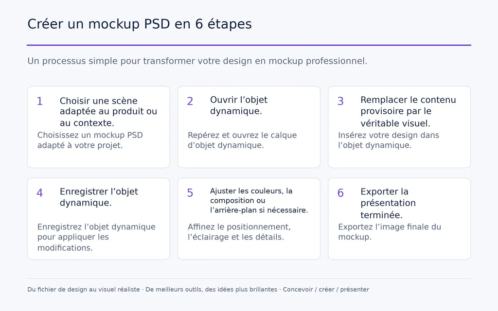 Créer un mockup PSD en 6 étapes