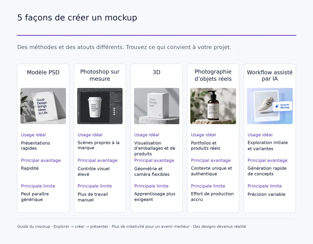 5 façons de créer un mockup