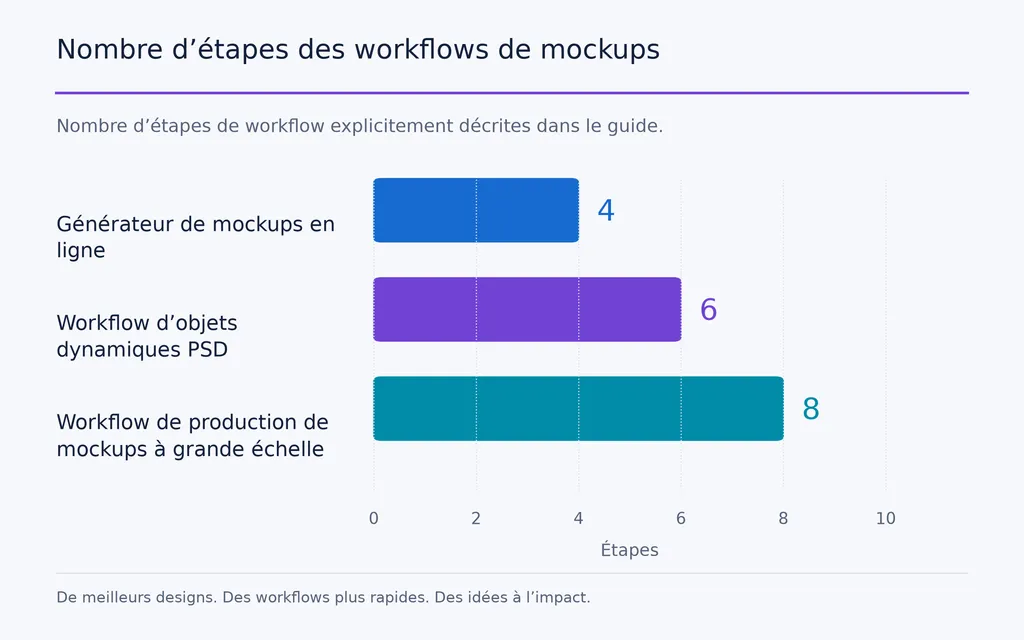 Nombre d’étapes des workflows de mockups