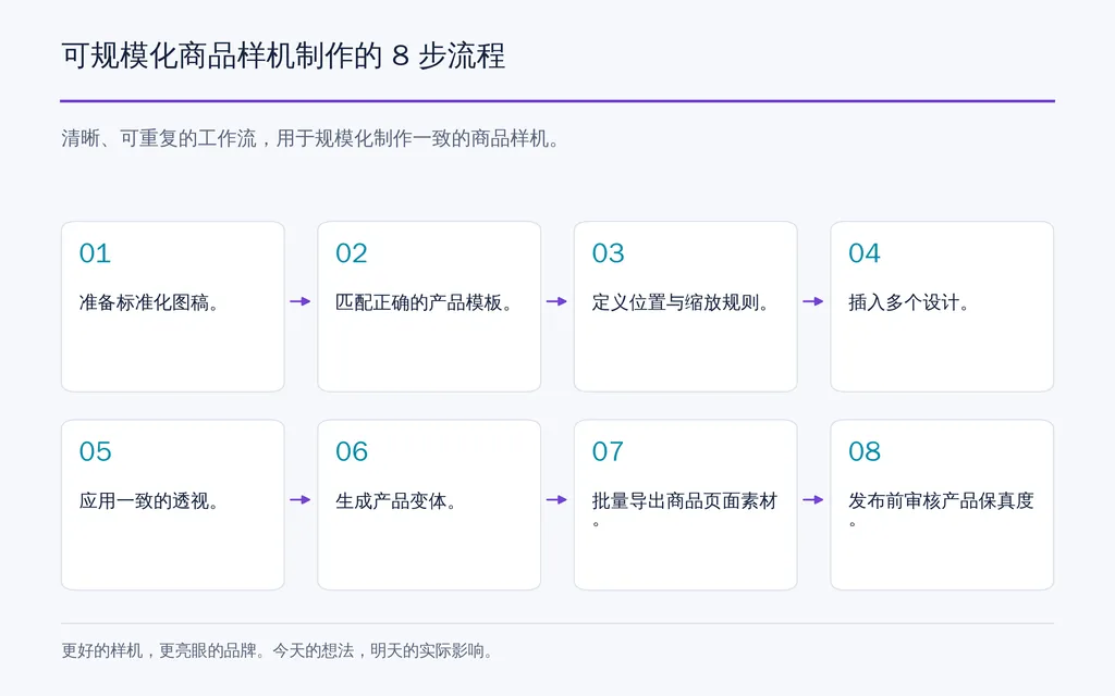 可规模化商品样机制作的 8 步流程