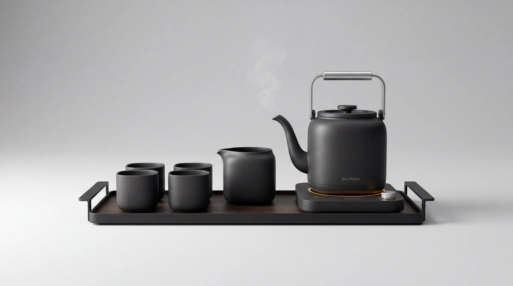 Matte Black Tea Set