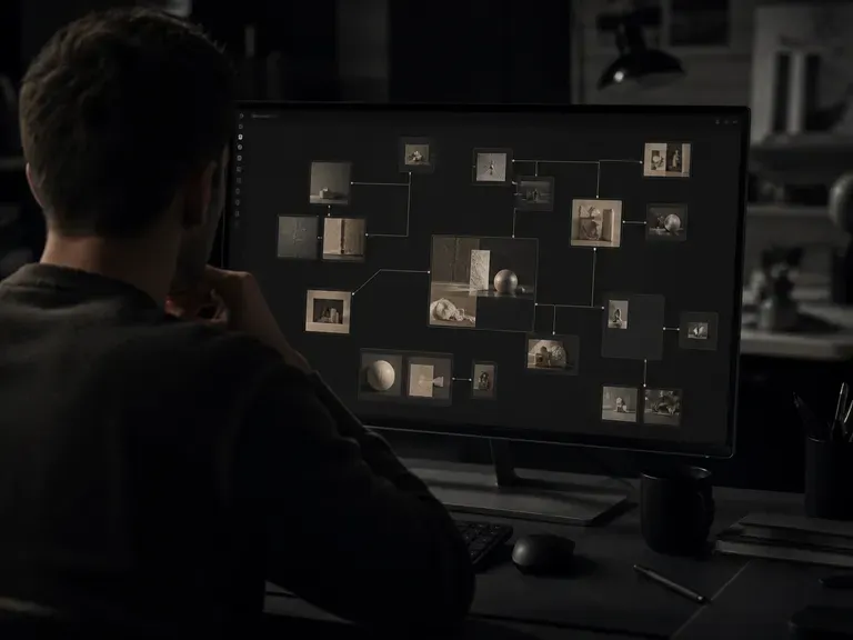 An exploratory, sketch-like concept design canvas