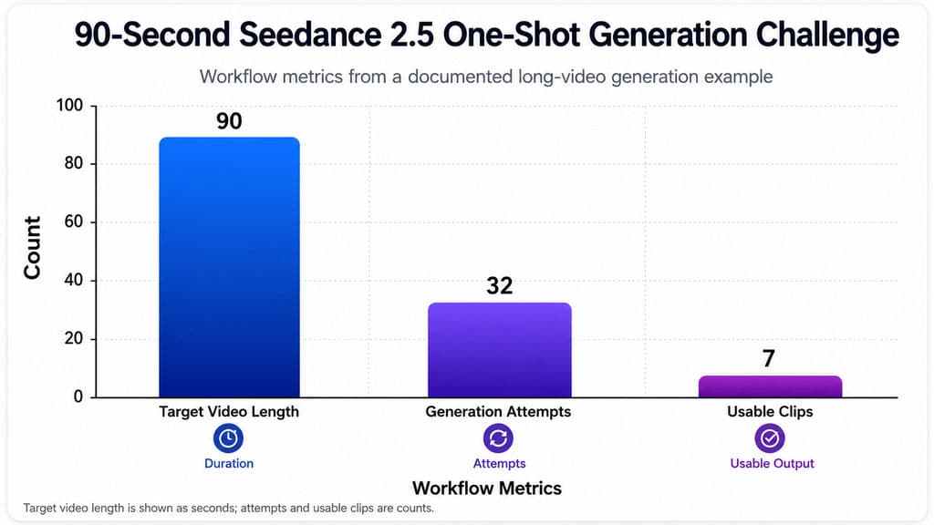 90-Second Seedance 2.5 One-Shot Generation Challenge