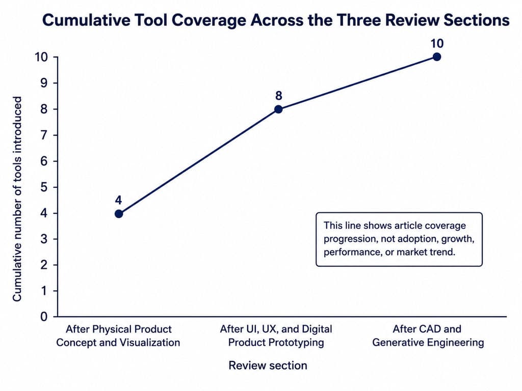 Cumulative Tool Coverage Across the Three Review Sections