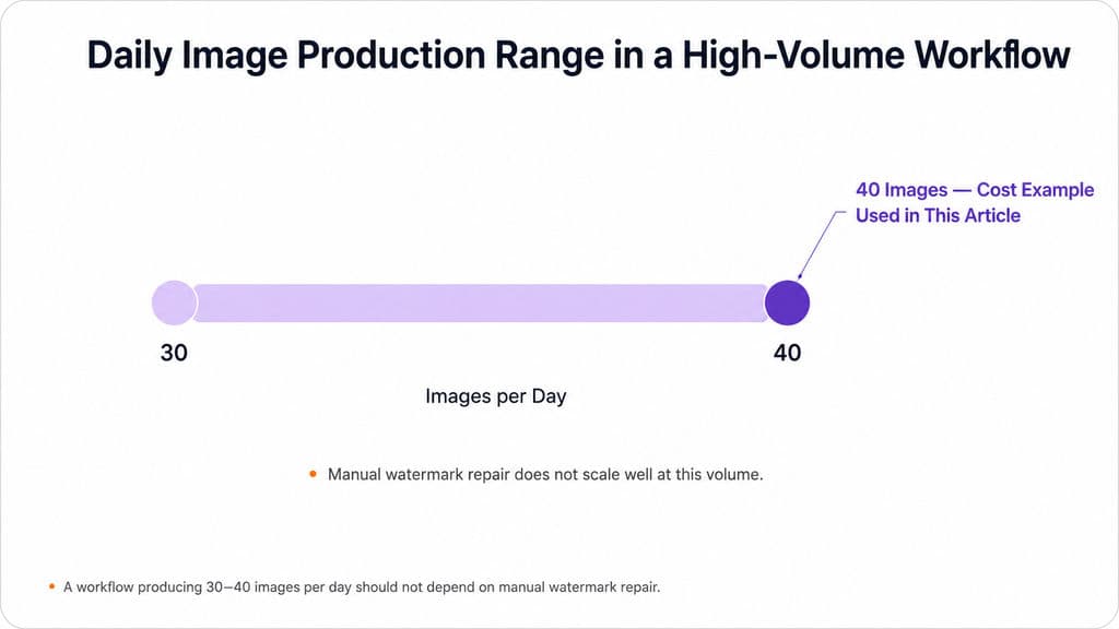 Daily Image Production Range in a High-Volume Workflow