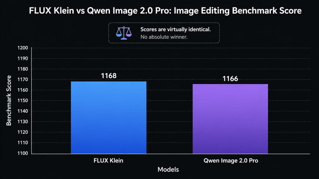 FLUX Klein vs Qwen Image 2.0 Pro: Image Editing Benchmark Score