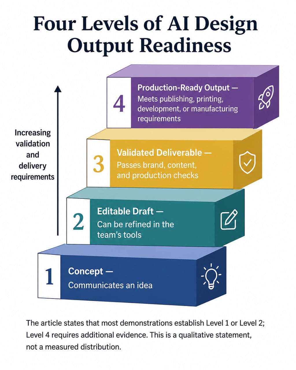 Four Levels of AI Design Output Readiness