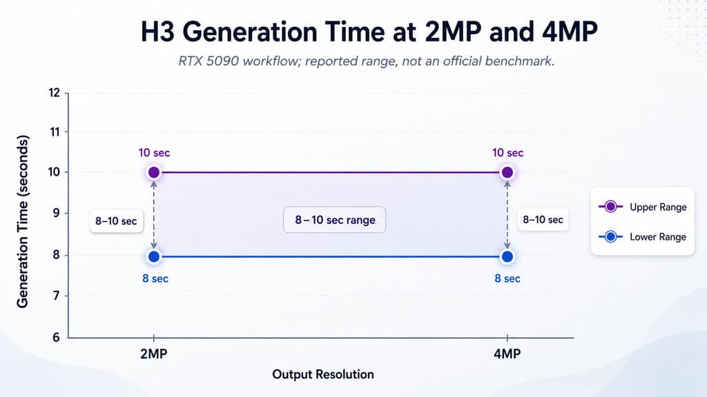 H3 Generation Time at 2MP and 4MP
