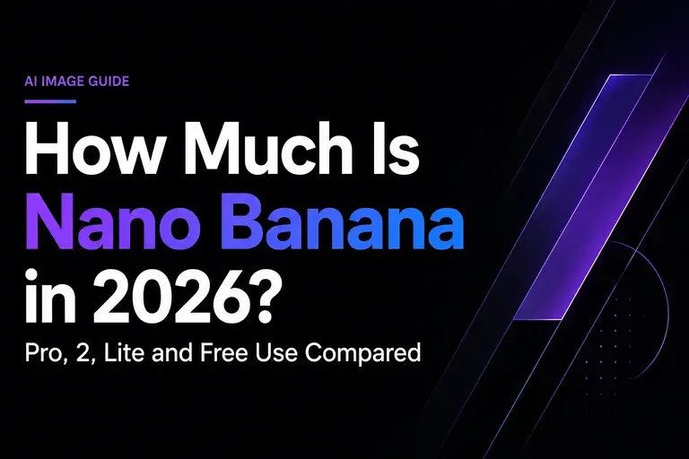 How Much Is Nano Banana in 2026? Pro, 2, Lite and Free Use Compared