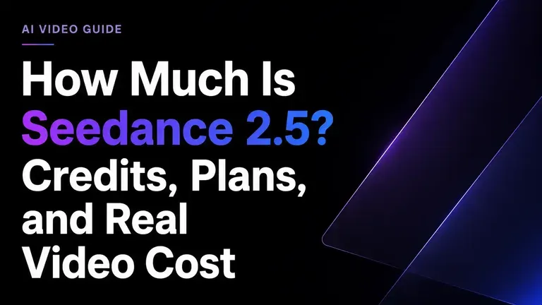 How Much Is Seedance 2.5? Credits, Plans, and Real Video Cost