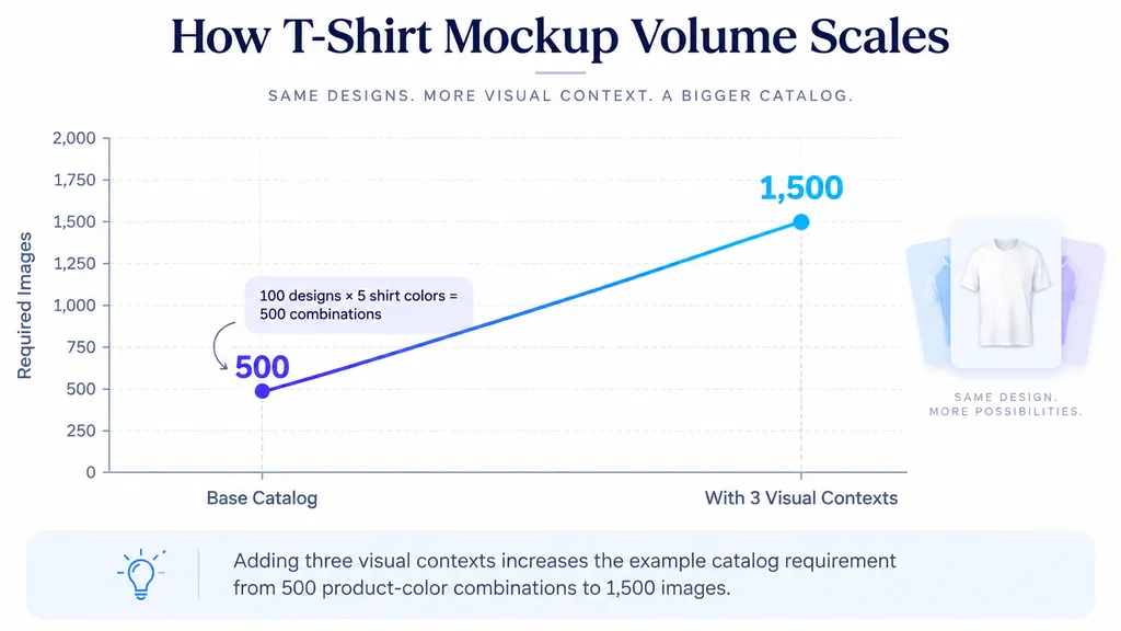 How T-Shirt Mockup Volume Scales