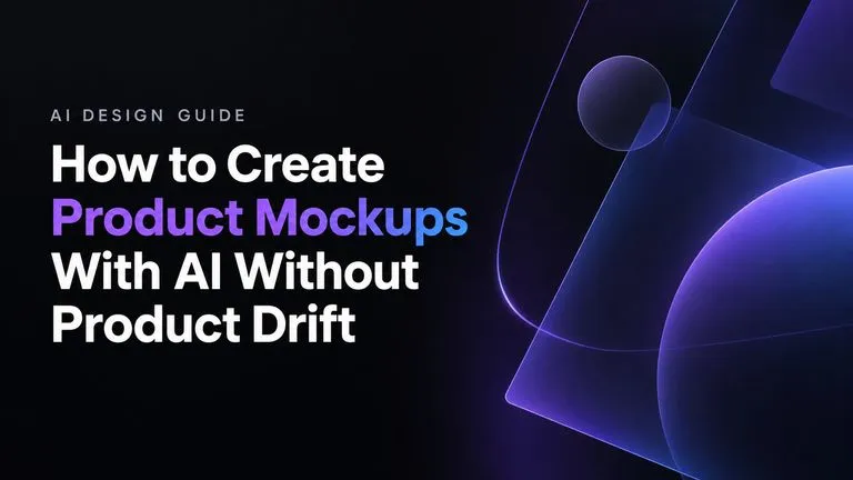 How to Create Product Mockups With AI Without Product Drift