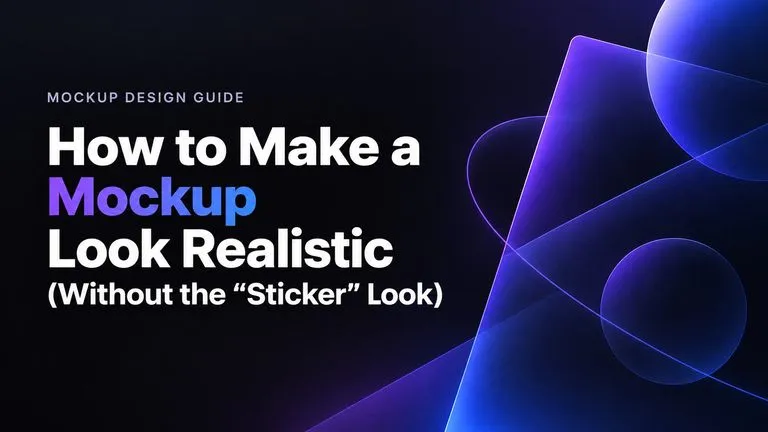 How to Make a Mockup Look Realistic (Without the “Sticker” Look)