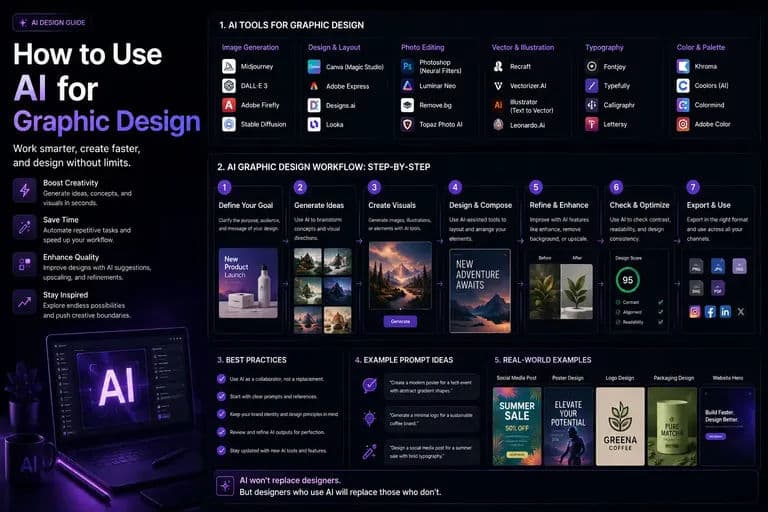 How to Use AI for Graphic Design: Tools, Workflows, and Best Practices for Designers