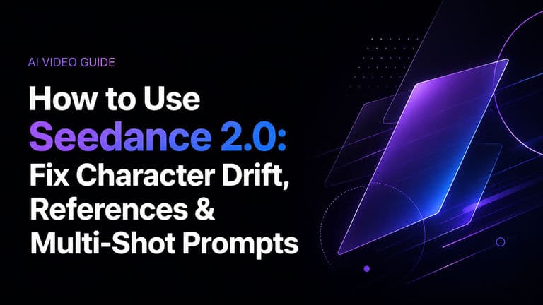 How to Use Seedance 2.0: Fix Character Drift, References & Multi-Shot Prompts