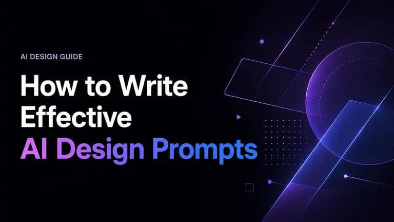 How to Write Effective AI Design Prompts