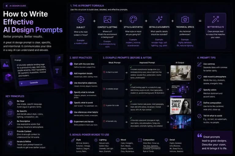How to Write Effective AI Design Prompts