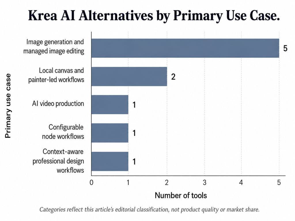 Krea AI Alternatives by Primary Use Case