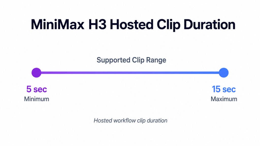 MiniMax H3 Hosted Clip Duration