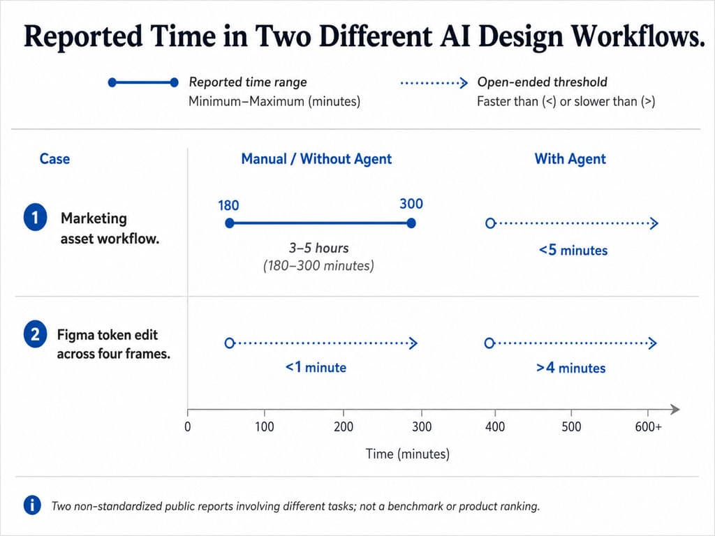 Reported Time in Two Different AI Design Workflows.
