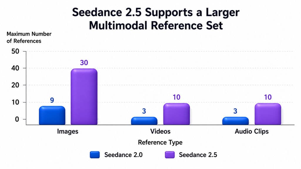 Seedance 2.5 Supports a Larger Multimodal Reference Set