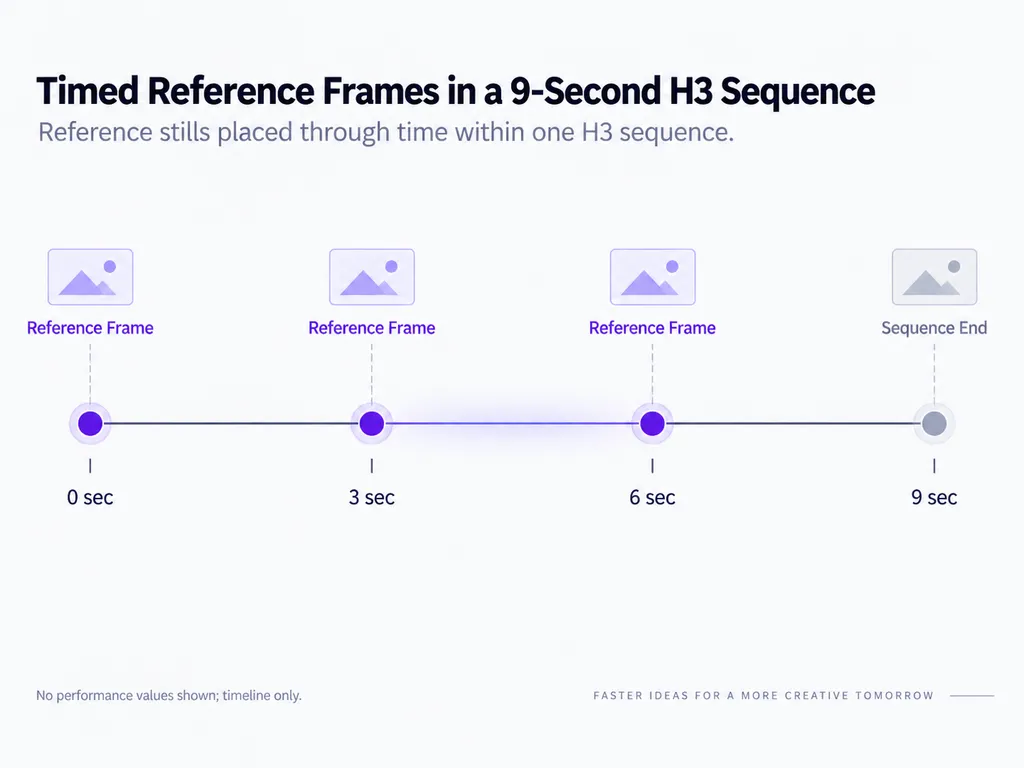 Timed Reference Frames in a 9-Second H3 Sequence.