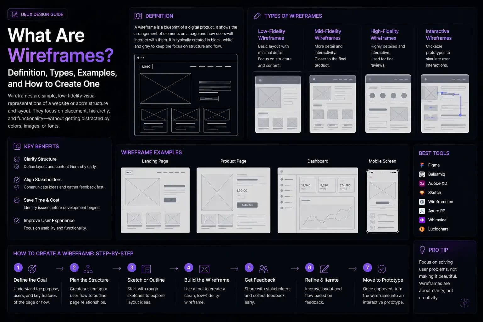 What Are Wireframes? Definition, Types, Examples, and How to Create One