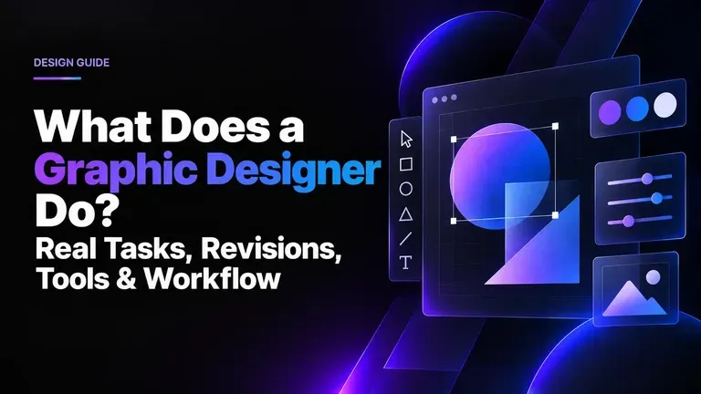 What Does a Graphic Designer Do? Real Tasks, Revisions, Tools & Workflow