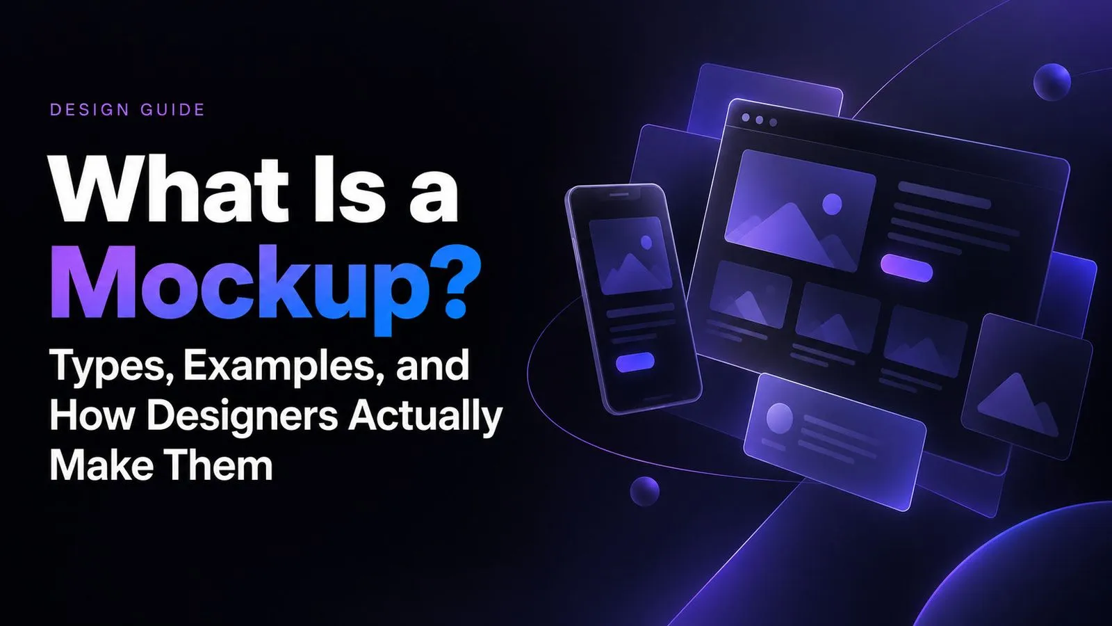 What Is a Mockup? Types, Examples, and How Designers Actually Make Them