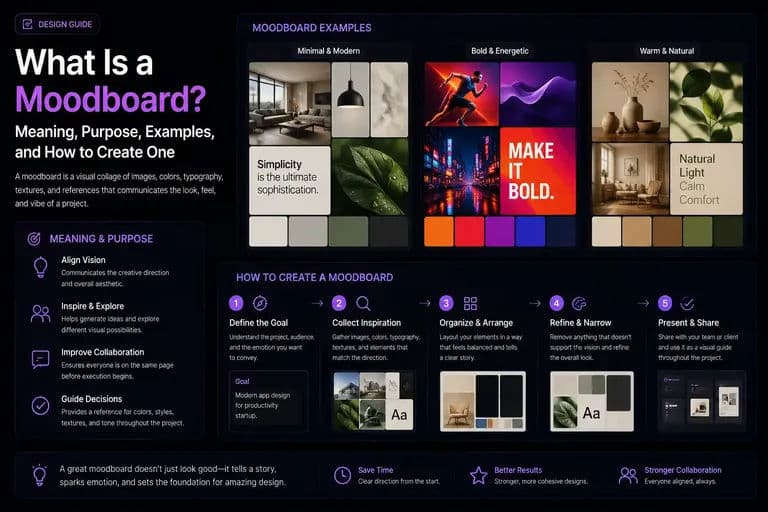 What Is a Moodboard? Meaning, Purpose, Examples, and How to Create One