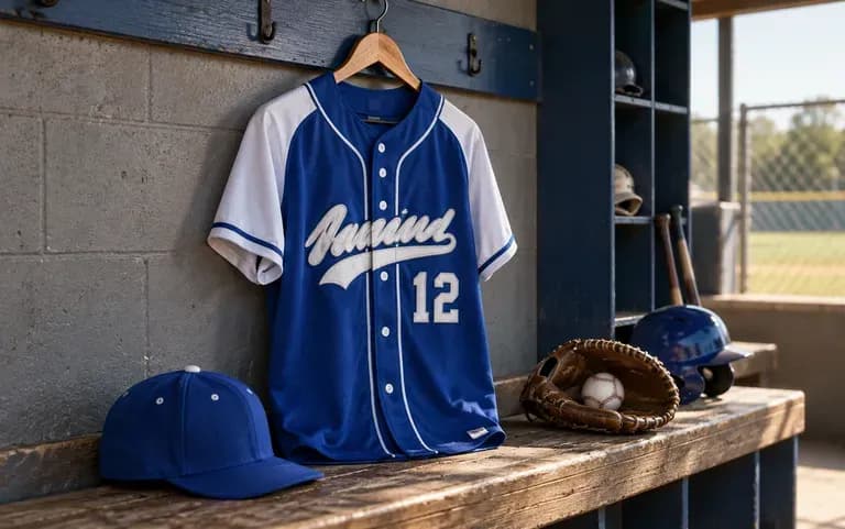 A youth baseball jersey for a new season