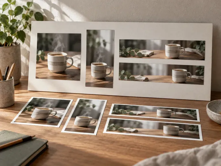 Size Sets: one idea in square, story and banner shapes