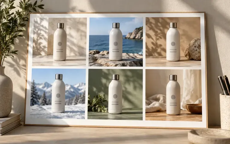 Variations of one product shot