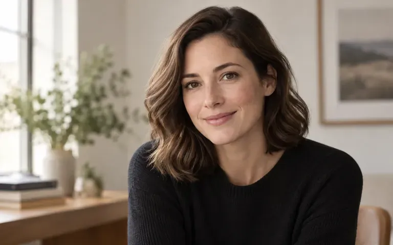 A calm adult headshot with soft side light