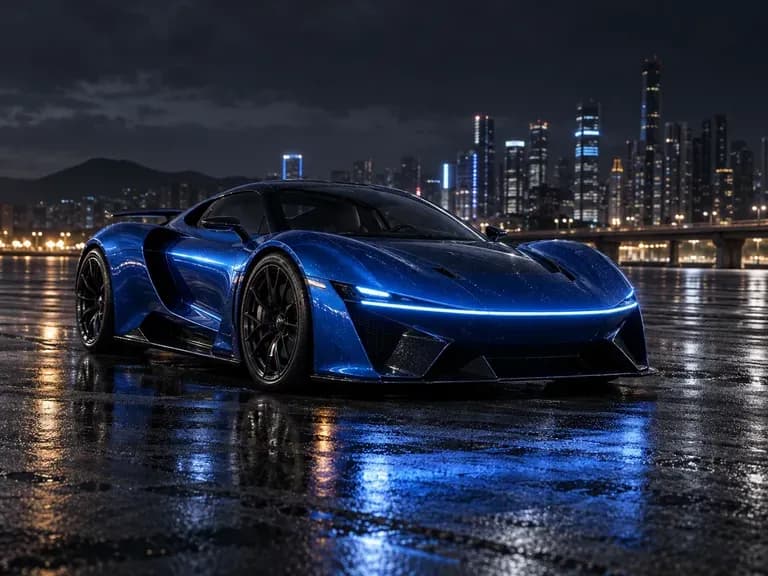 Electric Hypercars: low bodies with light-bar fronts